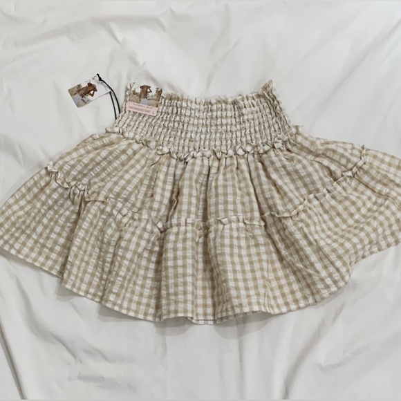 Sincerely Jules. Tier smocked mini skirt. NWT - Picture 4 of 5